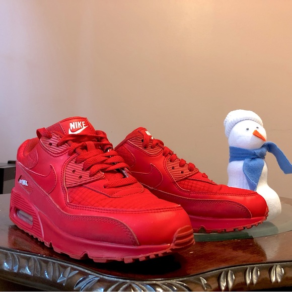 Sold! Nike Air Max 90 University Red Sneakers Size 7.5 - Picture 2 of 5